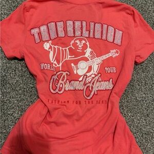 True Religion Coral Graphic Tee